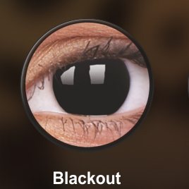 Crazy Lenses One Day/ colourVUE / Blackout / 2 φακοί